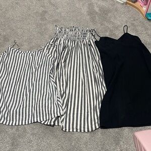 Target dress bundle Large and XL a new day and universal thread black gray white